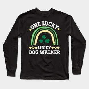 One lucky dog walker Long Sleeve T-Shirt